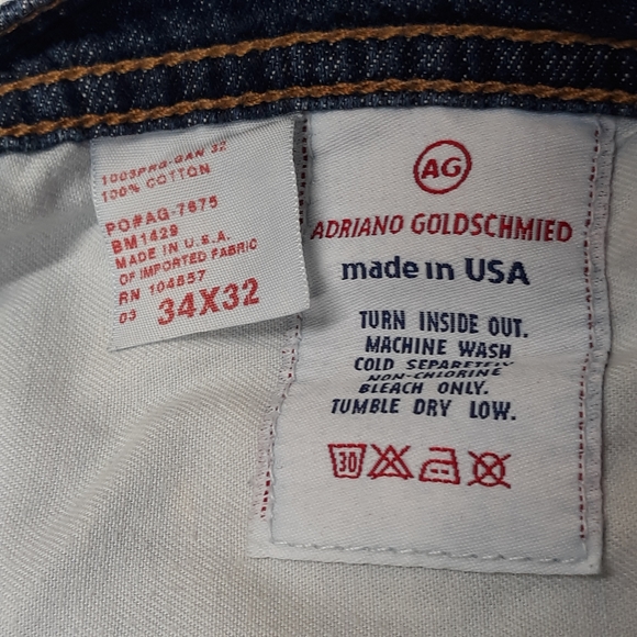 AG Adriano Goldschmied Men Size 34x32 The Fillmore Jeans - Picture 4 of 12